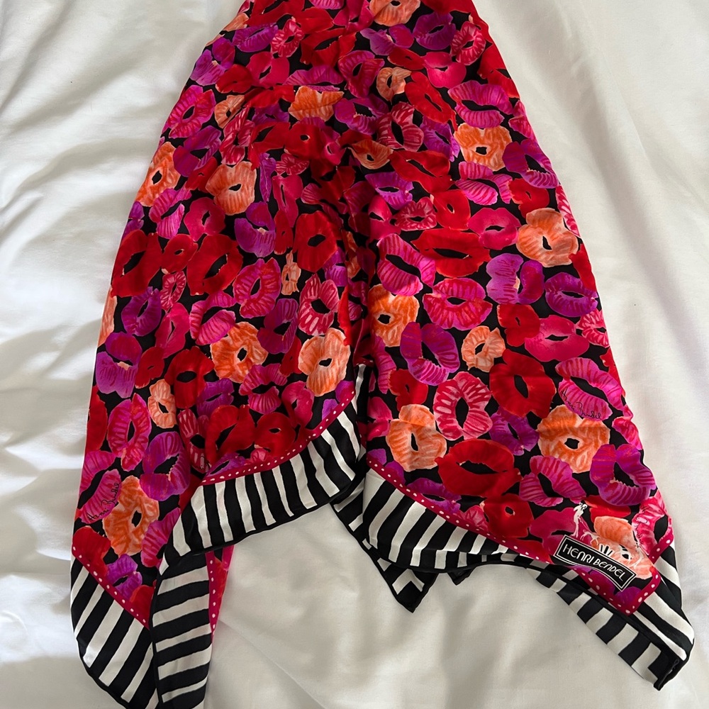 Henri Bendel Kiss and Tell Silk Scarf